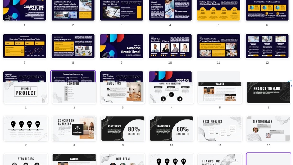 Presentasi - Desain Slide Presentasi (Konsep Modern & Minimal) - 1
