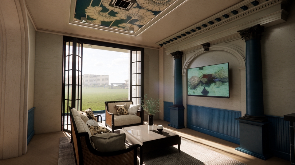 รับออกแบบตกแต่งภายในบ้านหรู สไตล์โมเดิร์น