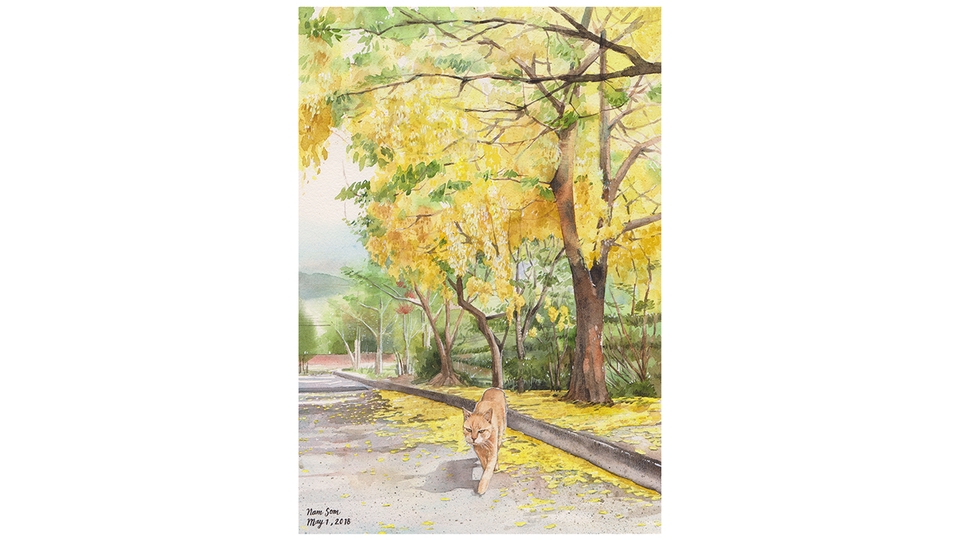 วาดภาพเหมือน Portrait - รับวาดภาพเหมือนสีน้ำ Portrait คน สัตว์ ดอกไม้ วิว - 26