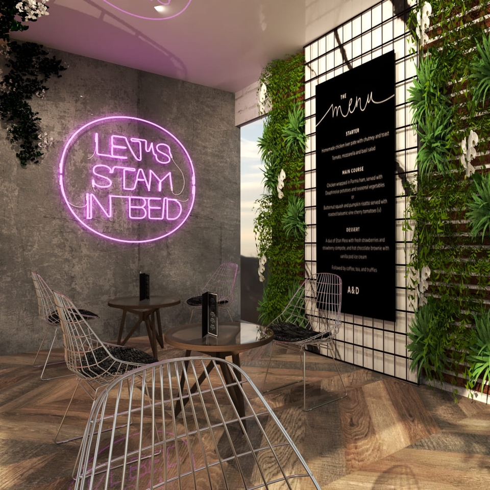 รับออกแบบตกแต่งภายในบ้าน คอนโด ร้านอาหาร ,คาเฟ่ , 3D Perspective ...