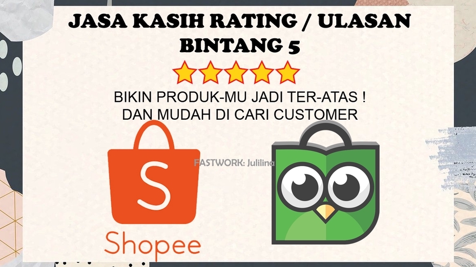 Memberi Review - Review Ulasan Rating Bintang 5 Positif Marketplace Online Shop Tokopedia Shopee - 1
