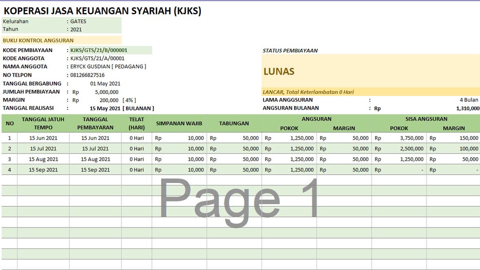Pembuatan Excel Formulas, vba, Macros, Spreadsheet