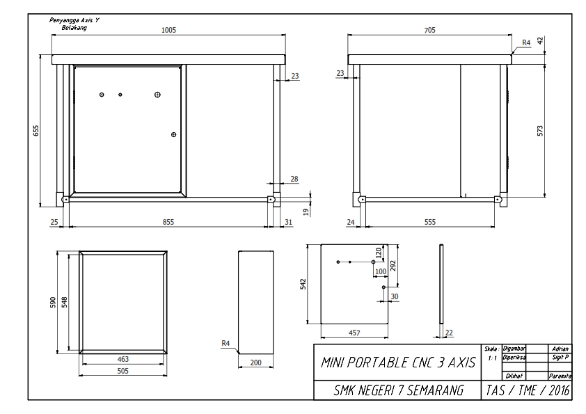 CAD Drawing - DESAIN MANUFAKTUR 2D/ 3D - 3