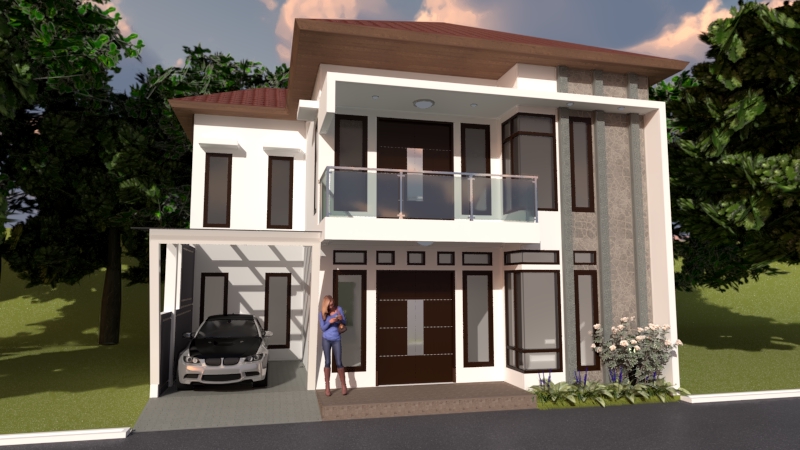 3D & Perspektif - Desain Rumah 2D dan 3D KILAT 1 Hari - 8