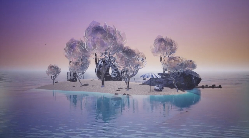 รับปั้นโมเดล3Dเกาะสวยทะเลทรายบ้านพักตากอากาศ