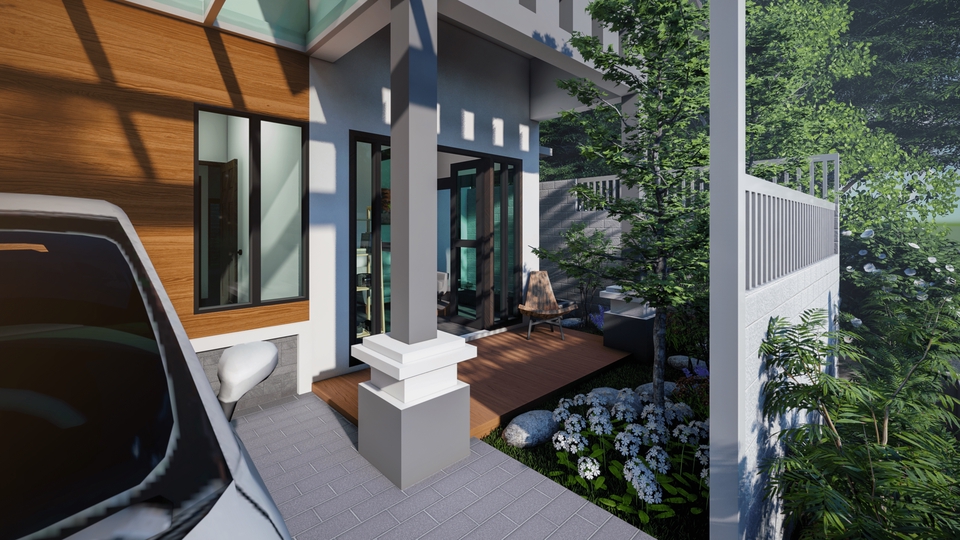 3D & Perspektif - Desain Rumah, Toko, Ruko murah minimalis - 4