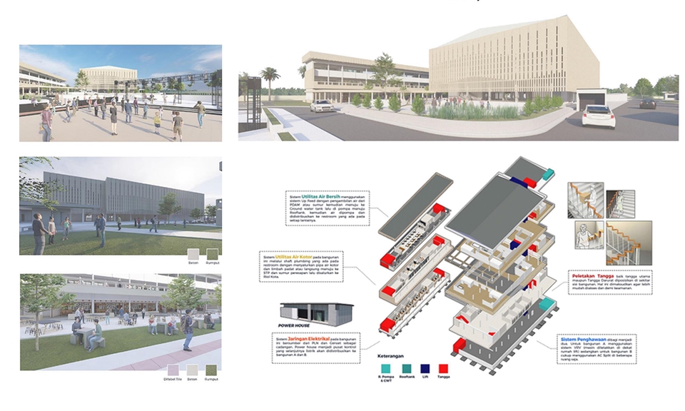 3D & Perspektif - Desain Arsitektural + Denah + Rendering Interior-Eksterior - 4