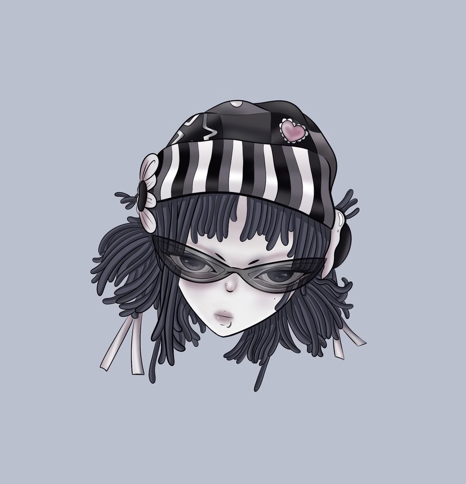 ออกแบบตัวละคร สไตล์ญี่ปุ่น ใส่หมวก