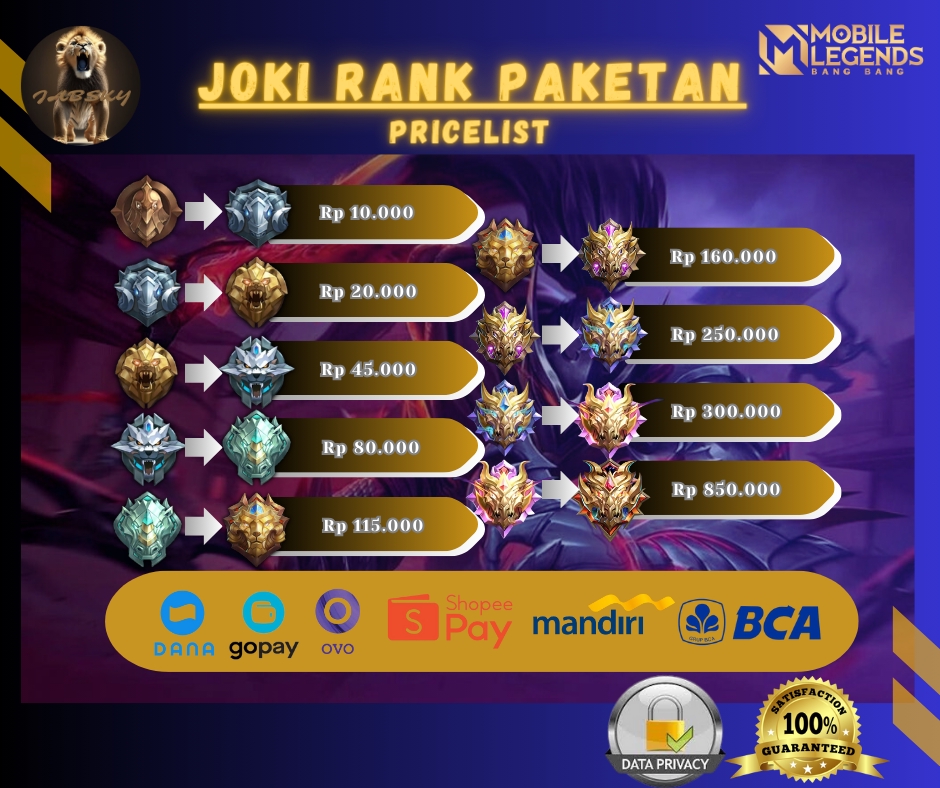 Gaming - JOKI & MABAR MOBILE LEGENDS (MURAH, CEPAT, DAN AMAN) - 3