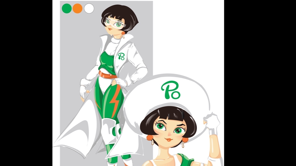 ออกแบบตัวการ์ตูนสไตล์ญี่ปุ่น คาแรคเตอร์น่ารัก สีสันสดใส