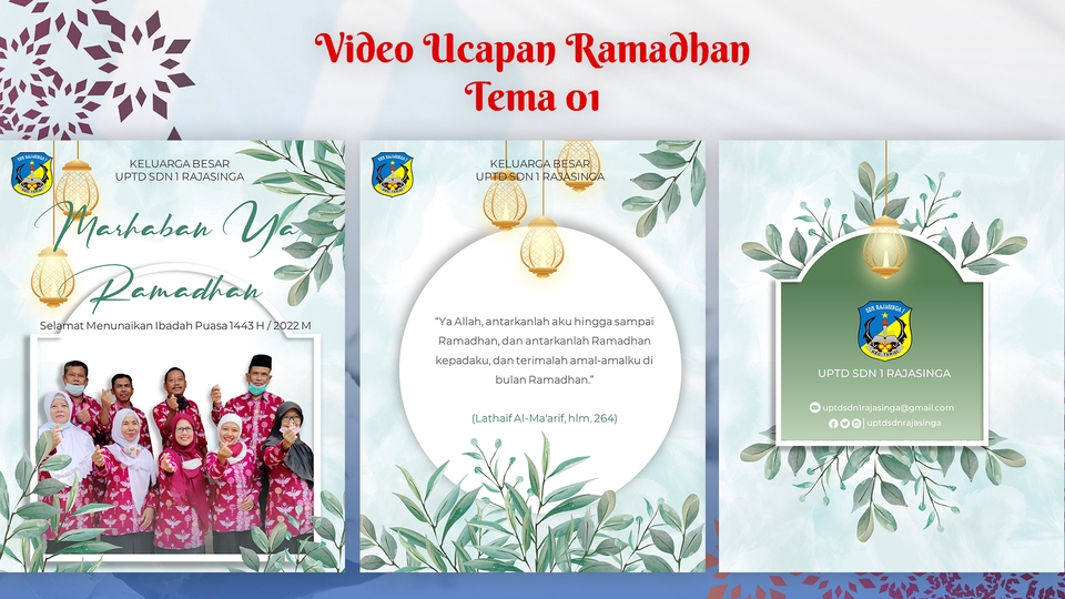 Kartu Ucapan & Video - Jasa Pembuatan Video Ucapan Ramadhan/Lebaran - 2