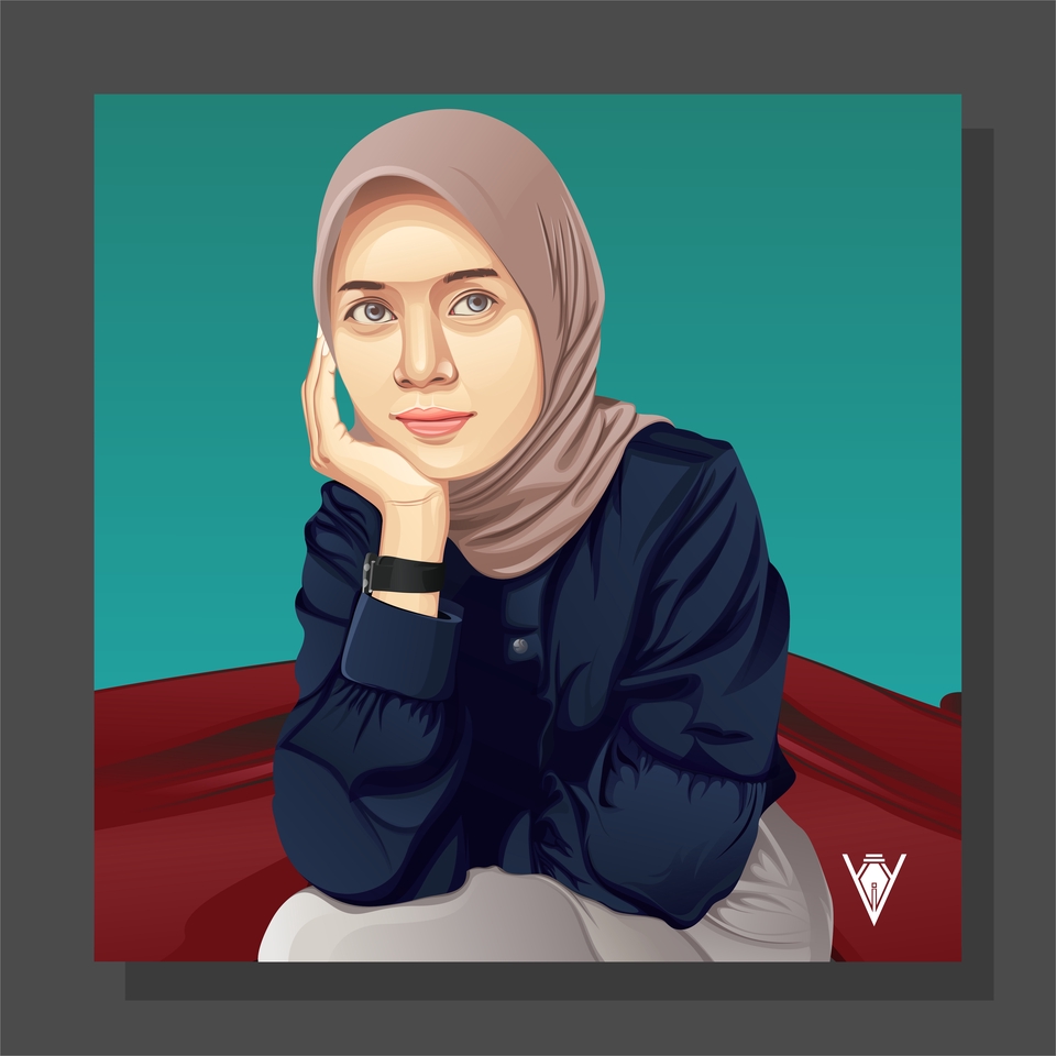 Gambar dan Ilustrasi - Desain Ilustrasi Karikatur/Kartun Vector And Line Art Face - 6