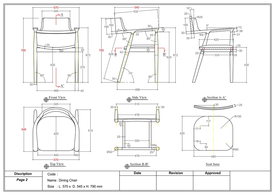 Desain Furniture - Gambar Teknik atau Gambar Kerja Mebel/ Furniture 2D dan 3D - 3