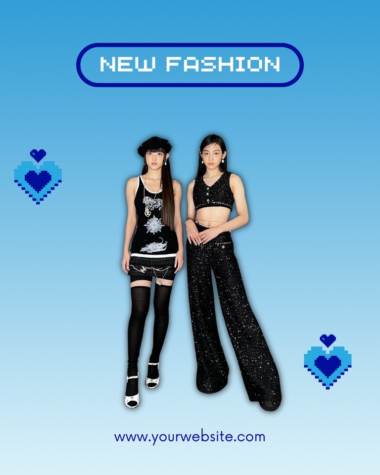 Banner Online - .Template Instagram Y2K Denim Aesthetic – 24 Post Siap Edit (Canva) - 13