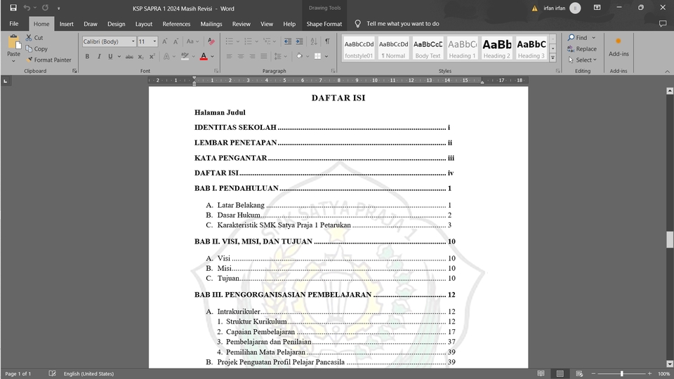 Jasa Pengetikan Online: Daftar Isi Dokumen, Contoh Untuk Jasa Pengetikan Skripsi, Makalah, Proposal, Tugas Sekolah, dan Tugas Kantor