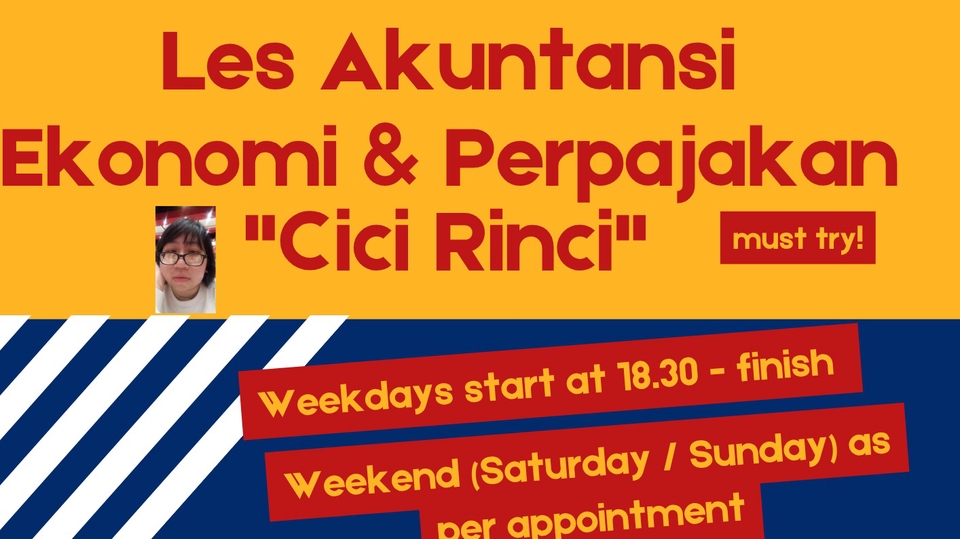 Belajar dan Kursus Komputer Online - Les Akuntansi, Ekonomi, Perpajakan "Cici Rinci"