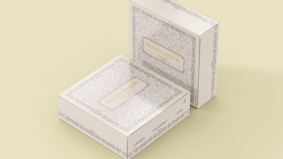 Desain kotak kemasan makanan dengan motif unik dan elegan, cocok untuk berbagai jenis makanan dan minuman.