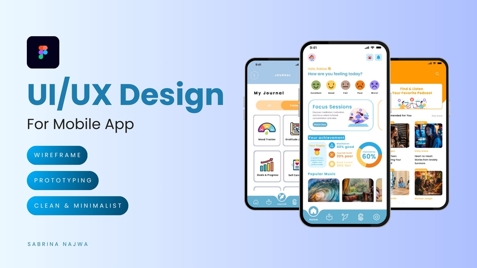 UI/UX Design for Mobile App with Figma & Prototype