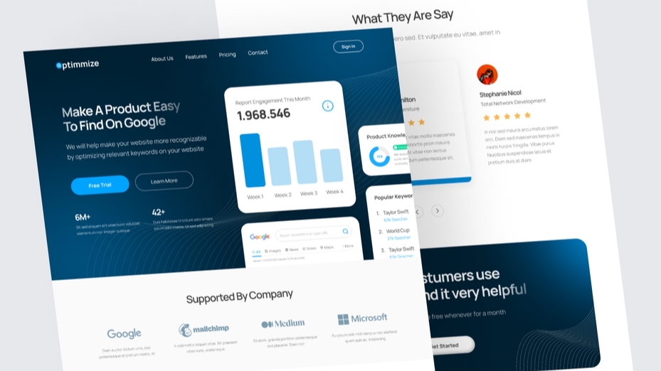 Desain Web - Jasa Desain Website Profesional | Desain Landing Page atau Fullpage Website - 1