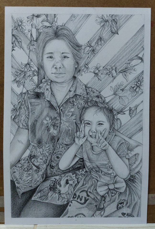 วาดภาพเหมือน Portrait - รับวาดภาพเหมือน(คน/สัตว์) - 3