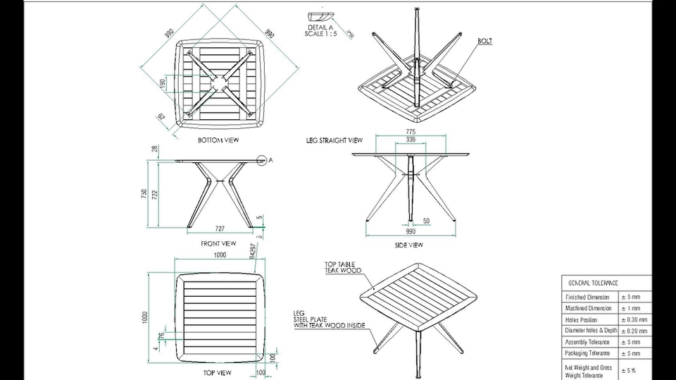 Desain Furniture - Shop Drawing Furniture Produk - 5