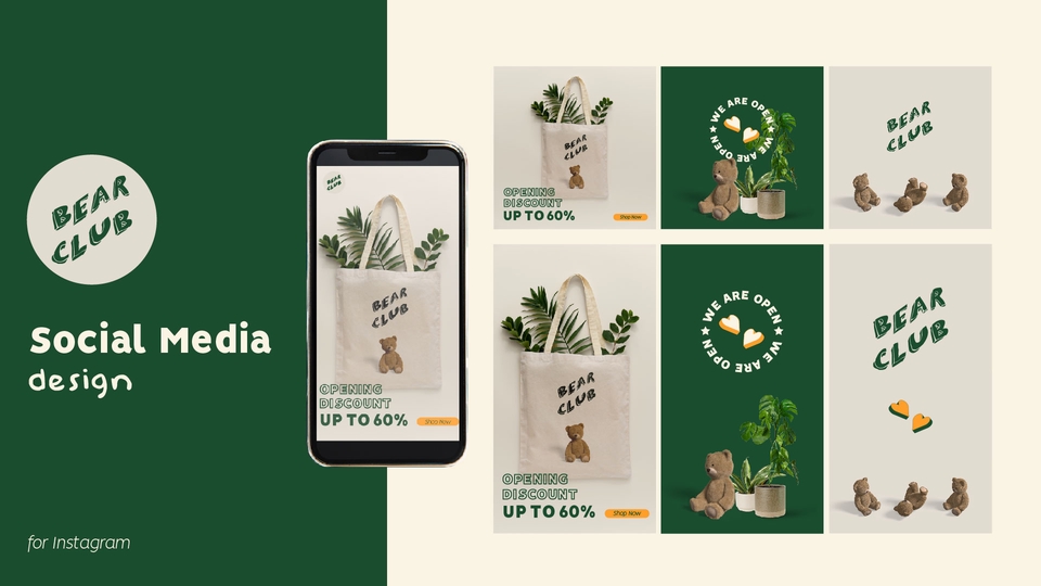 Desain Konten Sosial Media Instagram (untuk 1 minggu)