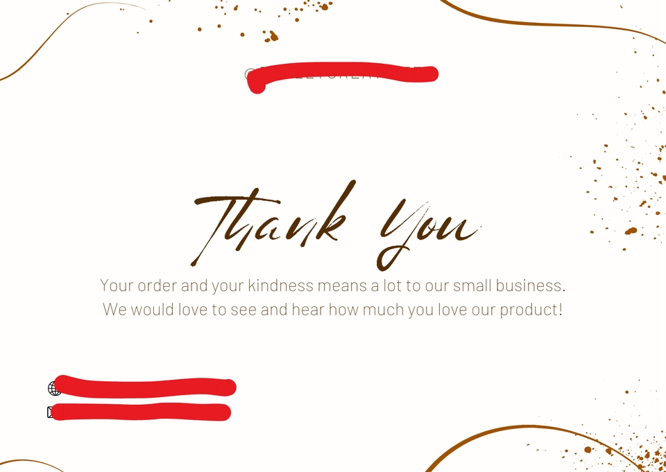 สื่อสิ่งพิมพ์และนามบัตร - รับออกแบบนามบัตรส่วนตัวหรือนามบัตรบริษัท - การ์ดขอบคุณ แบบเรียบหรูและแบบน่ารัก - 10