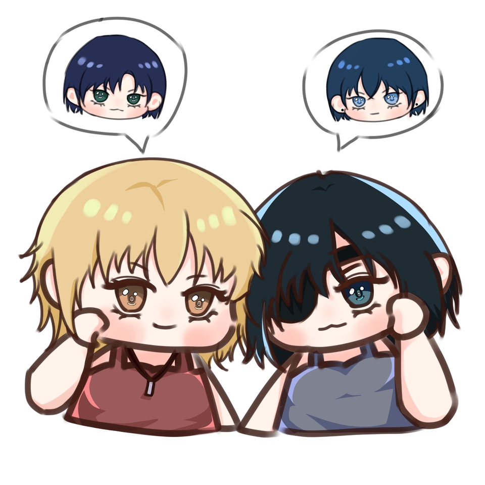 Ilustrasi kartun dua gadis dengan pose lucu, desain ilustrasi karakter kartun untuk keperluan desain konten media sosial