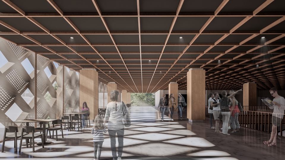 ออกแบบ perspective รับทำภาพ 3D โมเดลบ้าน 3 มิติ: มุมมองภายในอาคารสวยหรู ราคาถูก