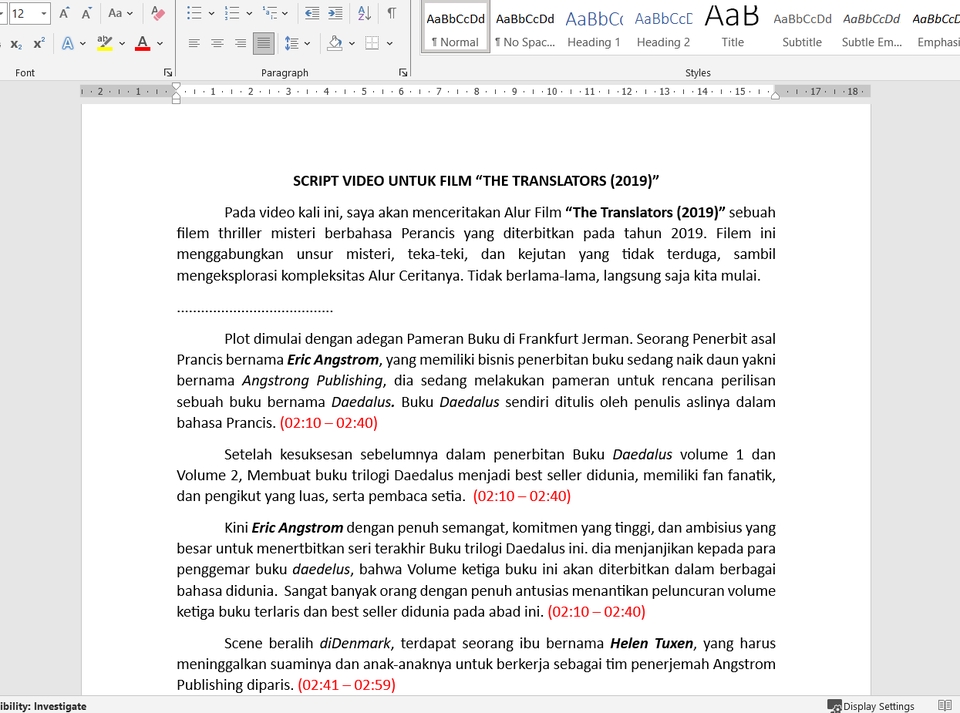 Penulisan Konten - PENULISAN SCRIPT/ARTIKEL/EBOOK/NEWS/JURNAL - 12