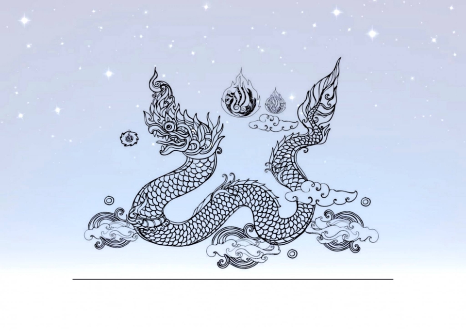วาดภาพประกอบ - รับออกแบบลาย "พญานาค" ในรูปแบบลายเส้น คงเอกลักษณ์ - 14