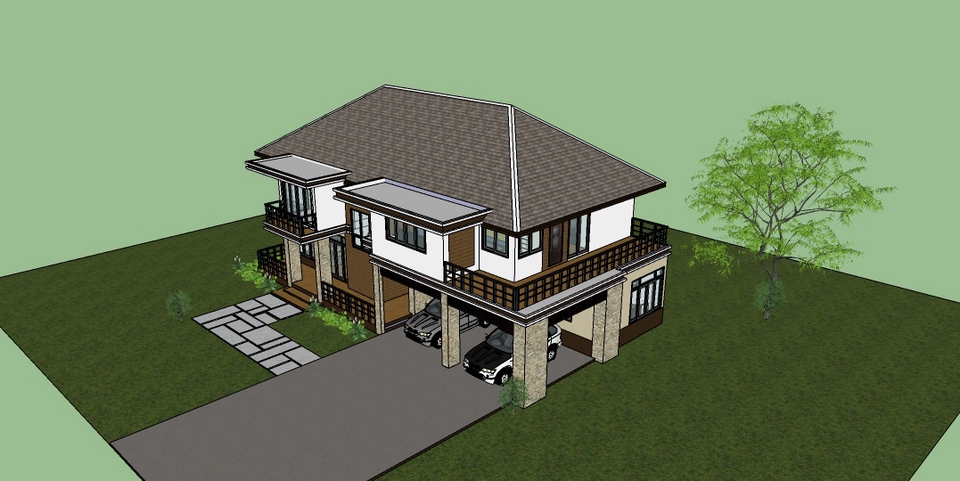 3D Perspective - รับขึ้นโมเดล 3D Sket UP / RENDER ( ภายใน ) - 7