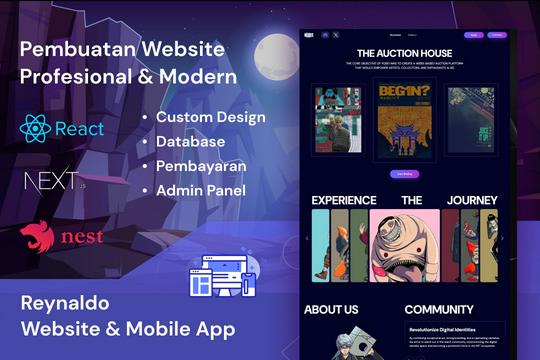Jasa Pembuatan Website Terbaik dan Profesional - Pembuatan Website & Aplikasi Profesional Modern (React JS, Next JS, AI, Web3)