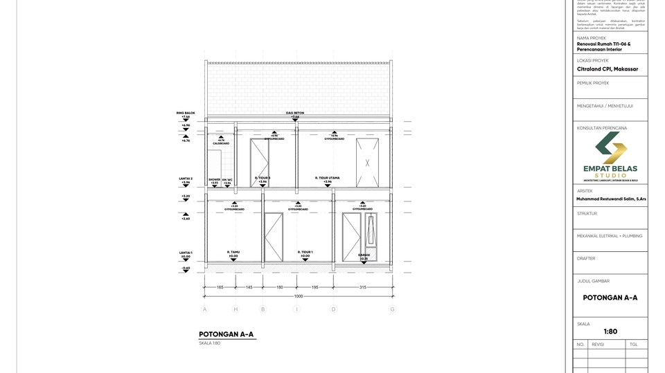 CAD Drawing - JASA GAMBAR CAD IMB DAN KONSEP AWAL - 3