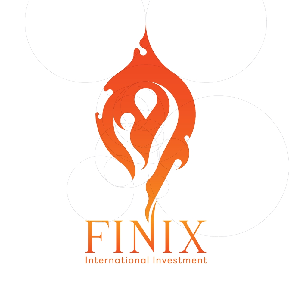 รับออกแบบโลโก้ Finix International Investment โลโก้ไฟหรูหรา