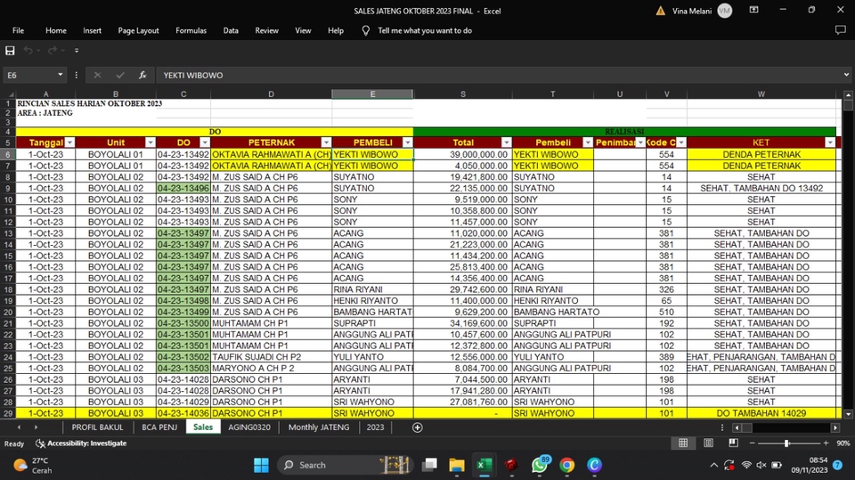 Entri Data - DATA ENTRY EXCEL - 3