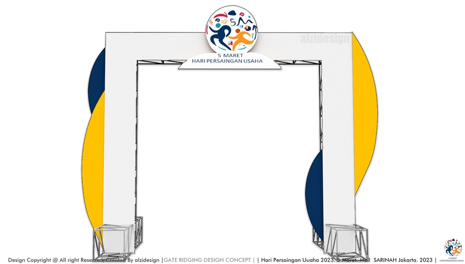 3D & Perspektif - DESAIN BOOTH PAMERAN 50 K (1 HARI & NEGO )  - 30