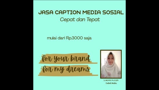 Caption Sosial Media - Jasa Caption Media Sosial  3000 Rupiah Cepat dan Tepat - 1