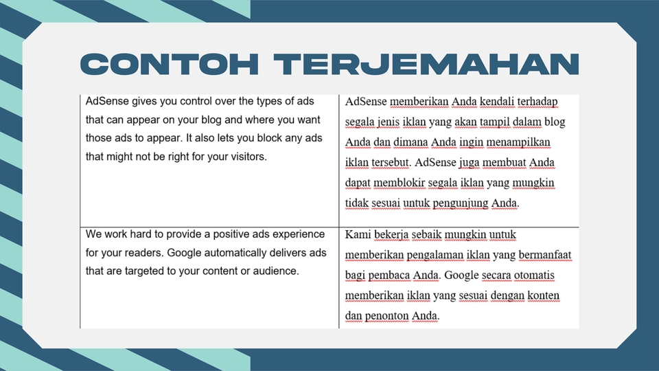 Penerjemahan - Jasa Translate Indonesia - Inggris / Inggris - Indonesia - 5