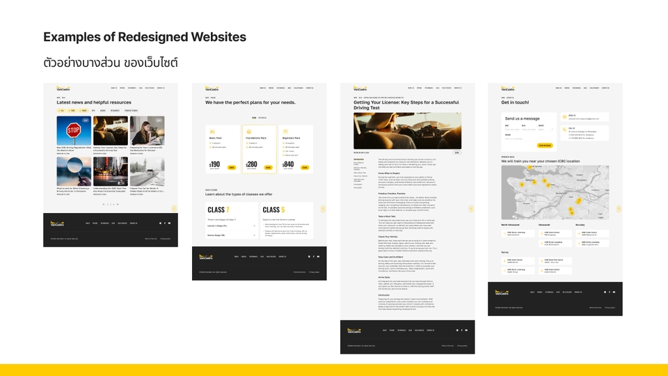 ตัวอย่างเว็บไซต์ที่ออกแบบใหม่ ออกแบบ website รับออกแบบเว็บ รับออกแบบ ui & ux design ออกแบบ ui ux