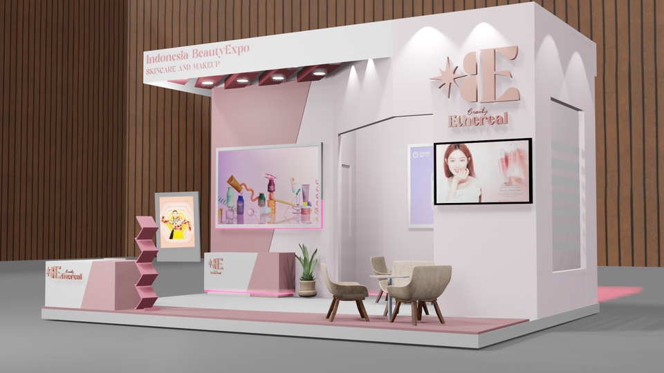3D & Perspektif - 3D Modeling Booth Design - 4