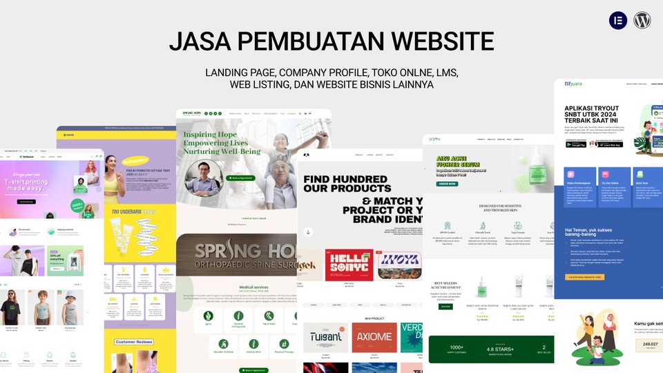 Web Development - Jasa Pembuatan Website WordPress Elementor - 1