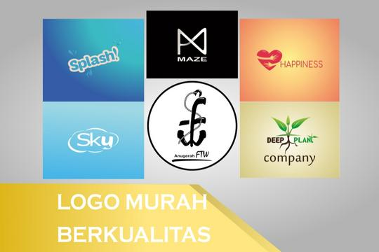 Desain logo minimalis/flat jadi 2 hari murah berkualitas