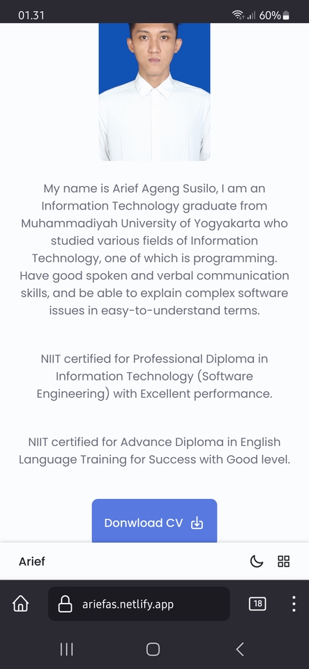 Web Development - Portofolio Website - 4