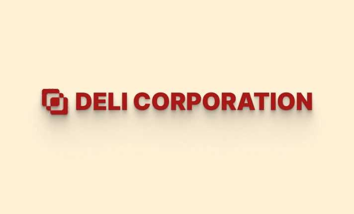 Logo Deli Corporation, perusahaan dengan desain logo profesional.