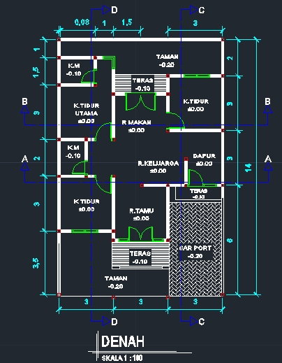 CAD Drawing - 2D Autocad | Revisi Unlimited | 15rb/m2 - 2