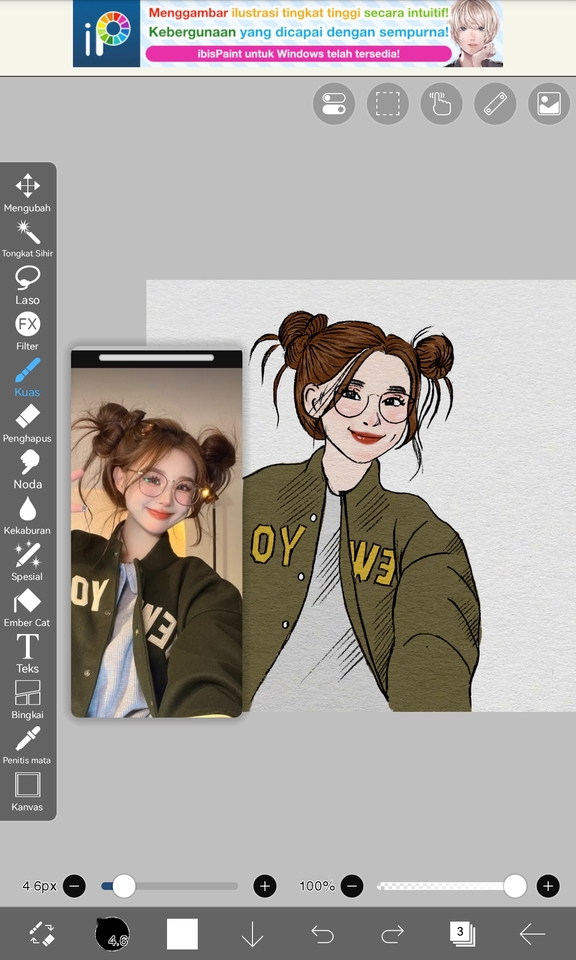 Gambar dan Ilustrasi - Ilustrasi wajah dengan Cartoon Style - 6