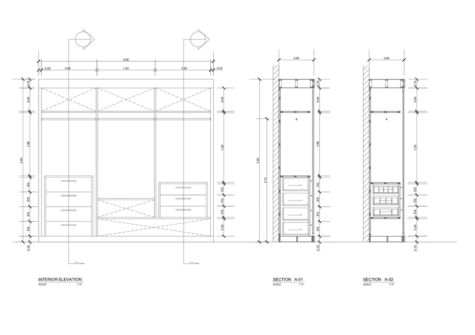 ออกแบบแปลน - รับออกแบบเขียนแบบ เฟอร์นิเจอร์ Build-in / ห้องหรือพื้นที่ขนาดเล็ก (Ex. คอนโด,คาเฟ่,ร้านค้า,คีออส) - 5