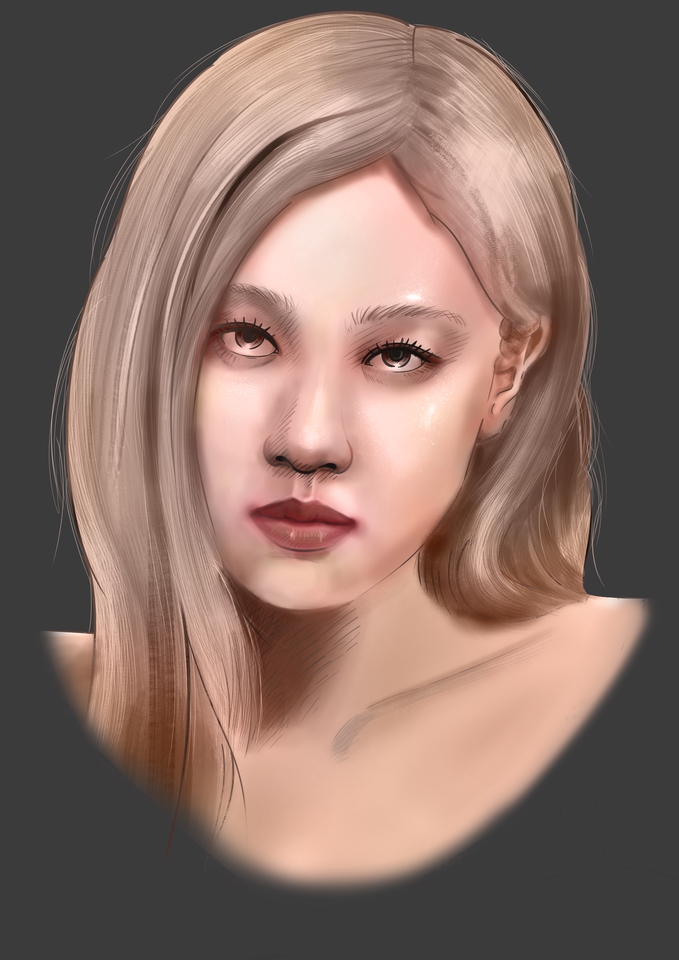 วาดภาพเหมือน Portrait - Digital painting by Saw Asadej - 7