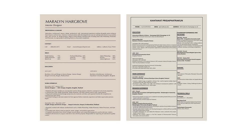 Portfolio & Resume - RESUME AND COVER LETTER WITH UNIQUE DESIGN - 13